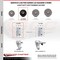 Service Caster 3.5 Inch Soft Rubber Wheel Swivel 3/4 Inch Square Stem Caster Set SCC-SQ20S3514-SRS-34-4 - alternate 2